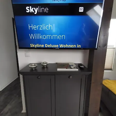 Skyline Klimatisierte Dachgeschoss-wohnung In Mit Blick Ins Rheintal Apartman *