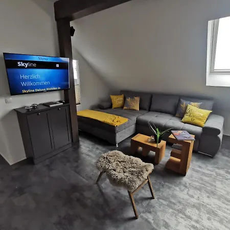 Skyline Klimatisierte Dachgeschoss-wohnung In Mit Blick Ins Rheintal *